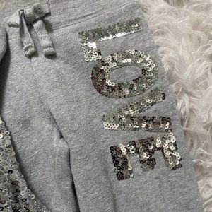 Girls LOVE sequin Valentine’s Day Jogger Set